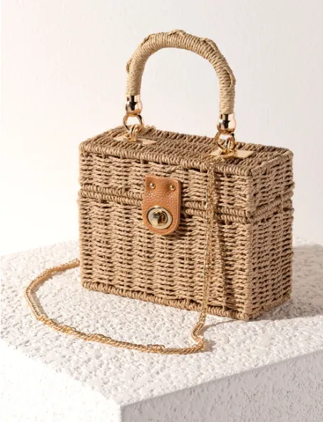 Coco Straw Purse