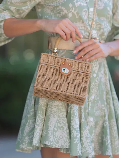 Coco Straw Purse