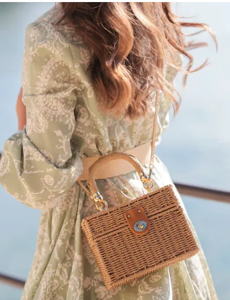 Coco Straw Purse