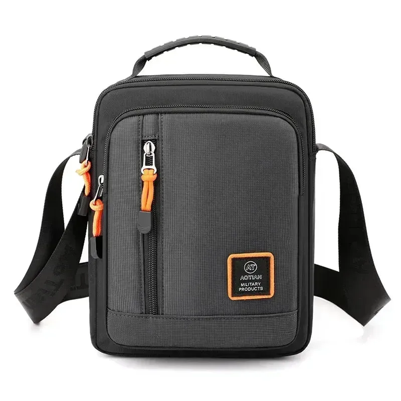 Compact High-Quality Nylon Men's Messenger Bag