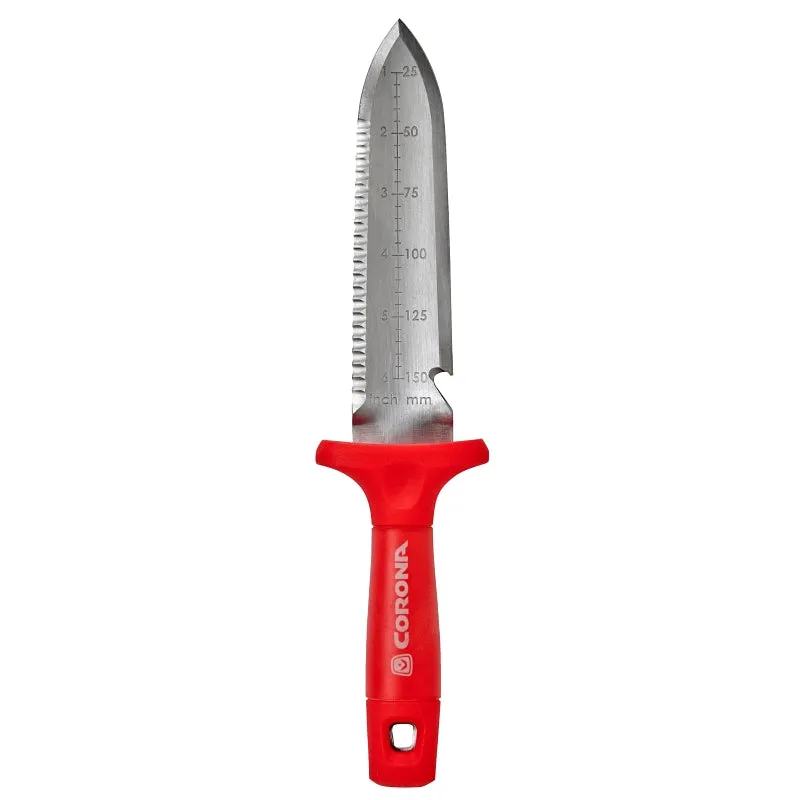 CORONA CT15409 Hori Hori Garden Knife, 8 in L Blade, Steel Blade, Anvil Blade, Poly Handle :EA: QUANTITY: 1