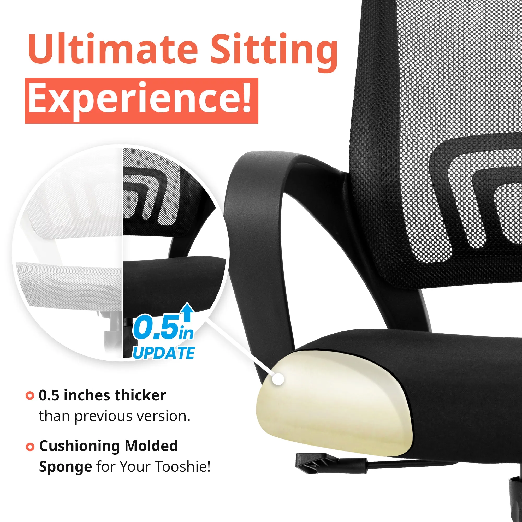CPS black frame mesh office chair (ASIN: B08KSCDM47)
