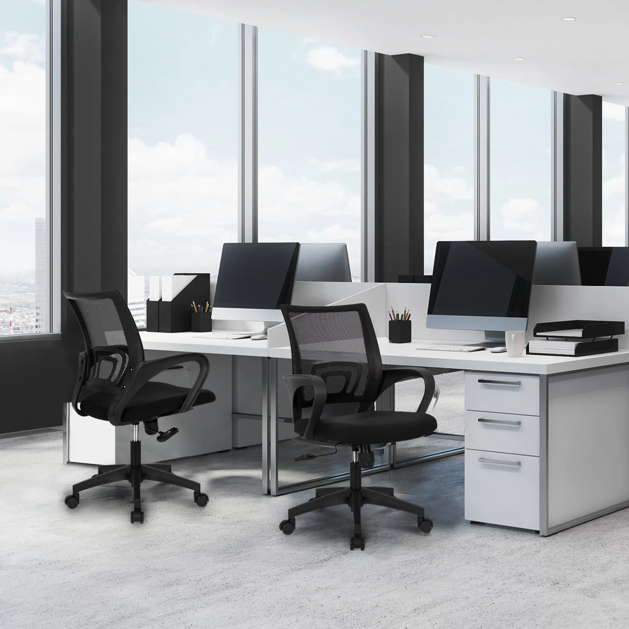 CPS black frame mesh office chair (ASIN: B08KSCDM47)