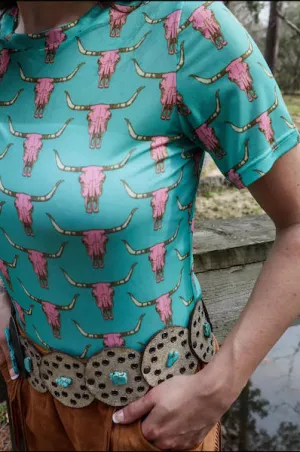 Cute Heifer Long Sleeve Mesh Top