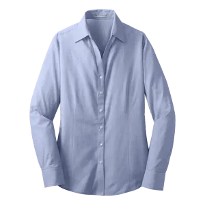 D1409W Ladies Crosshatch Easy Care Shirt