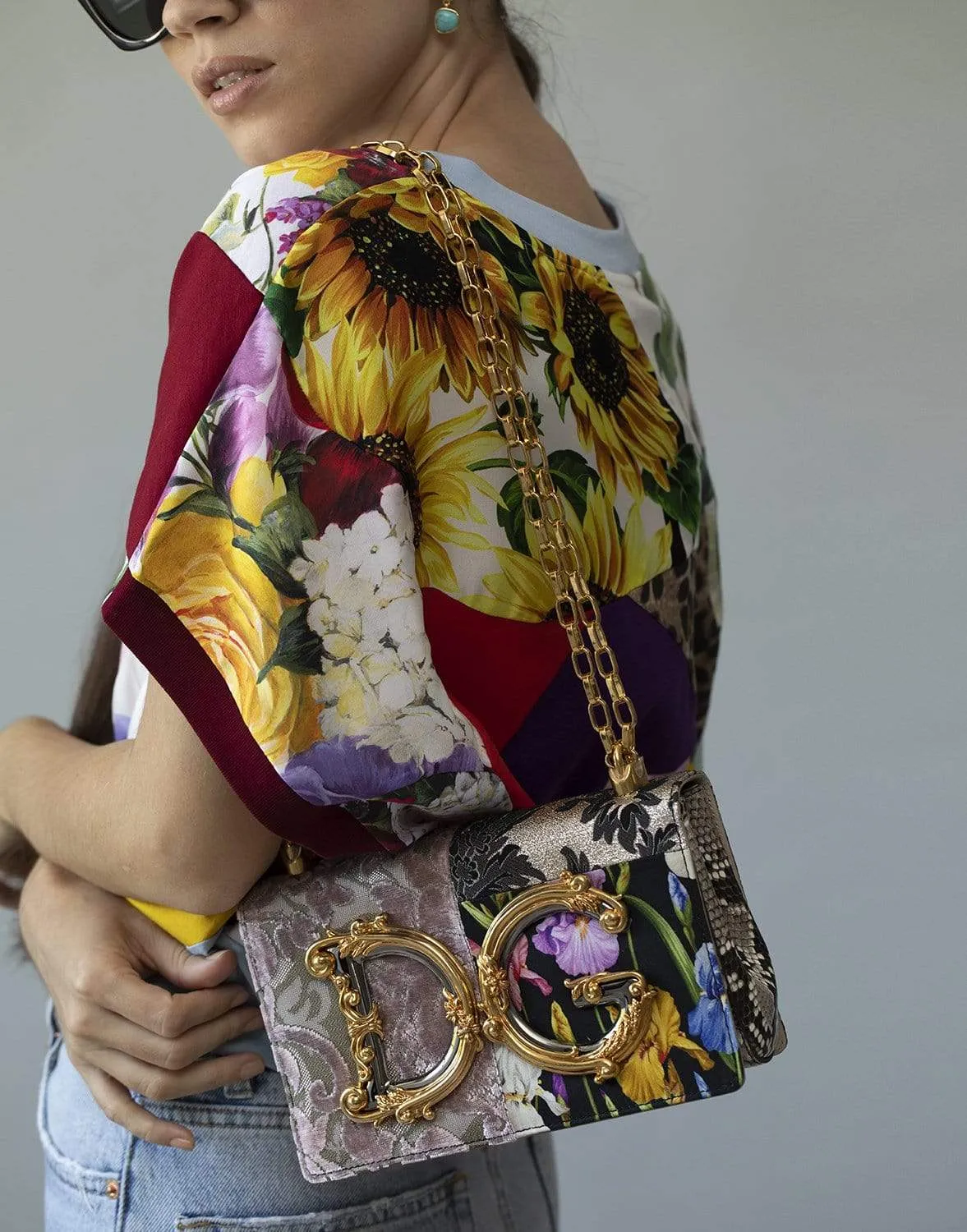 DG Girls Cross-Body Patchwork Bag