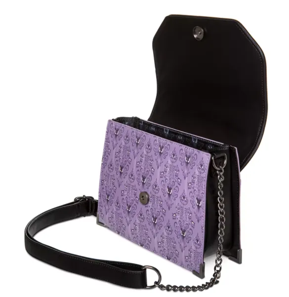 Disney Parks Crossbody Haunted Mansion Wallpaper Loungefly