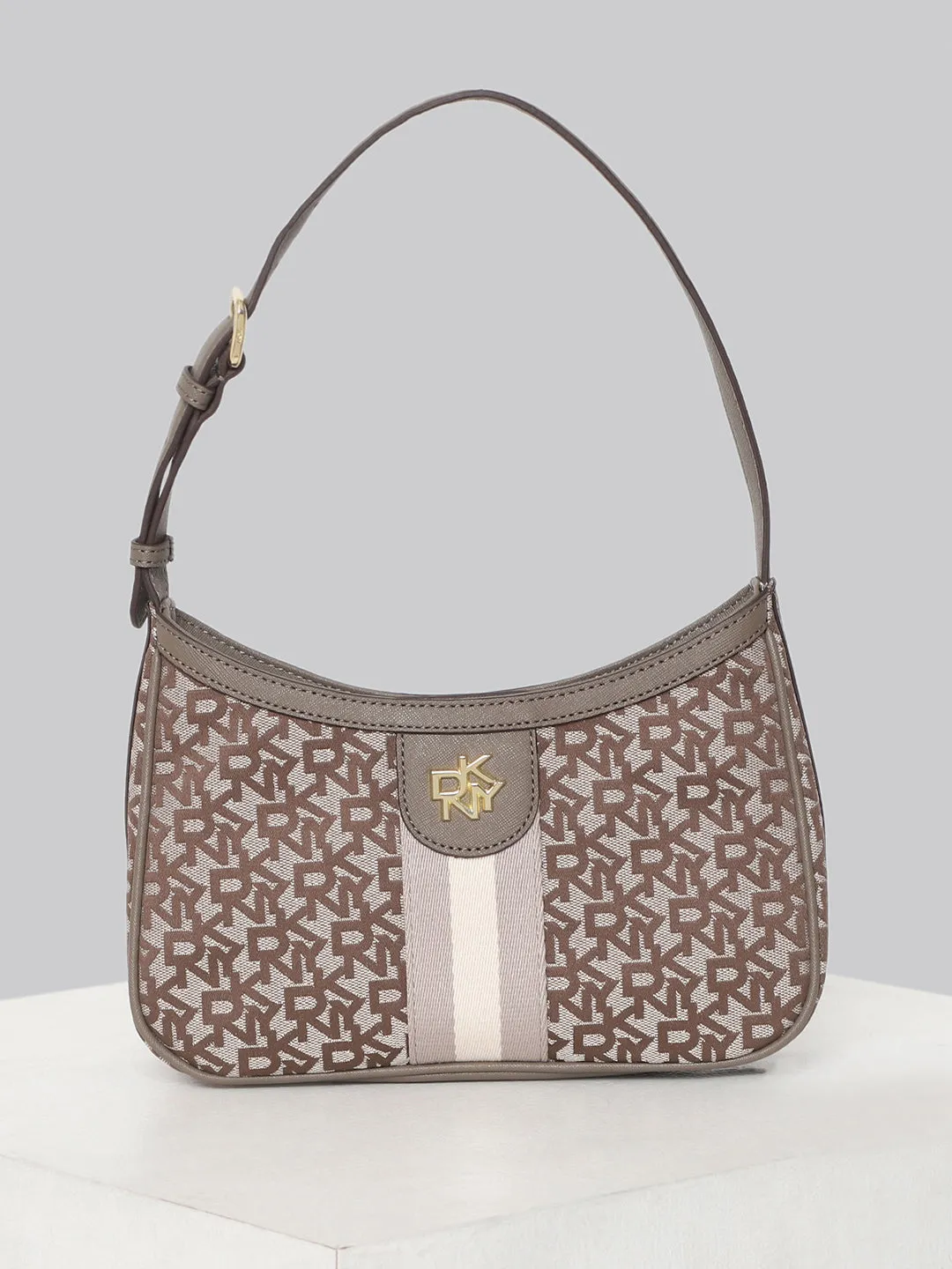 DKNY Women Brown Printed Crossbody