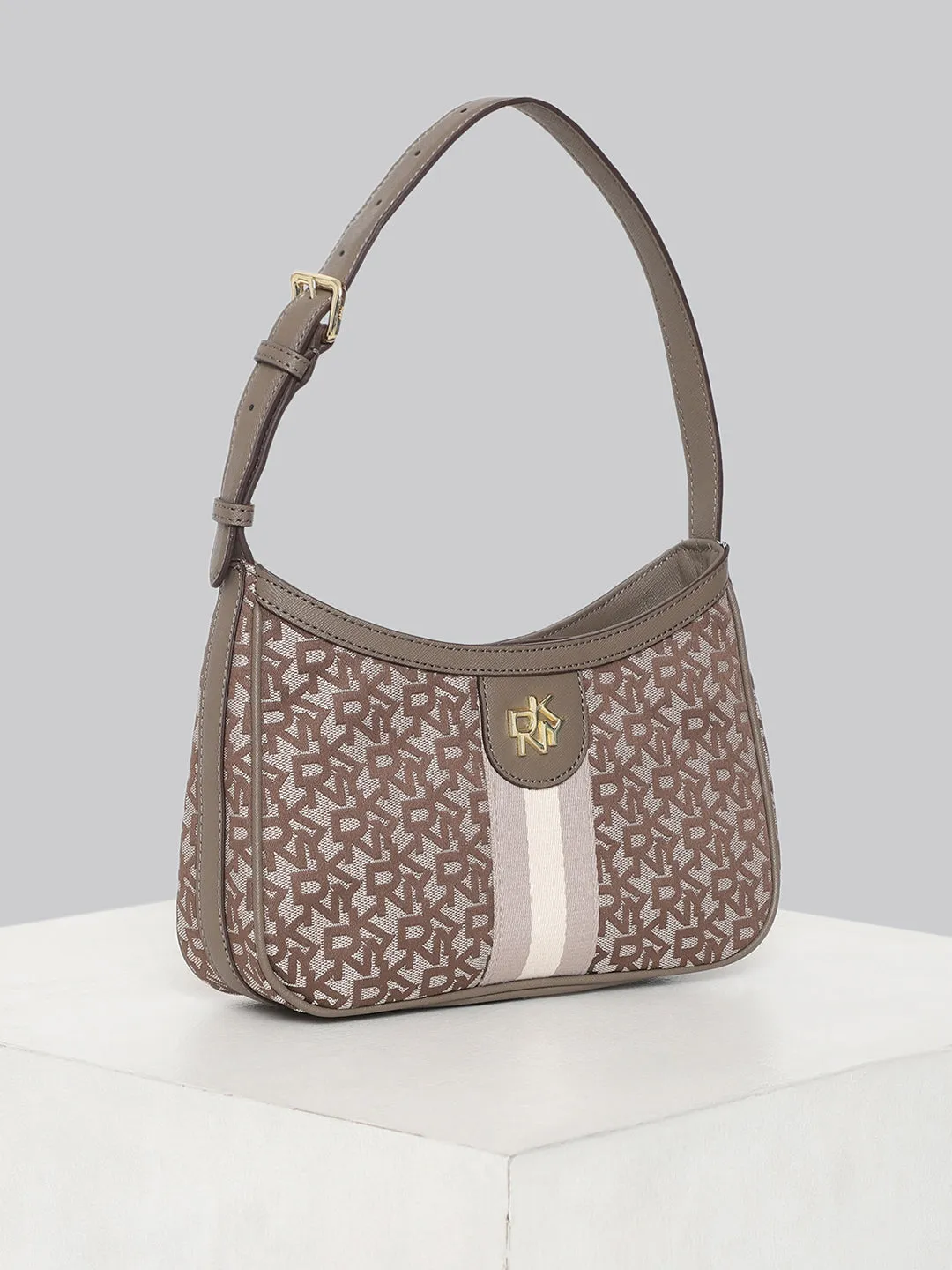 DKNY Women Brown Printed Crossbody