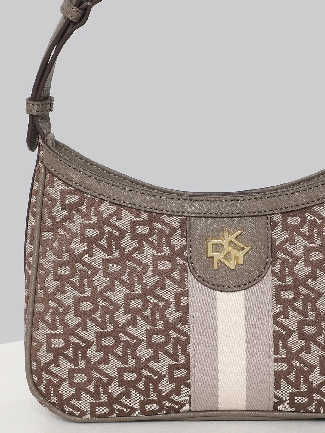 DKNY Women Brown Printed Crossbody