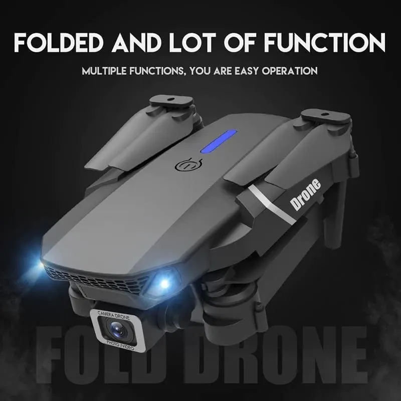 E88 Foldable Quadcopter | WiFi 480P FPV Dual Camera | Position Locking Drone
