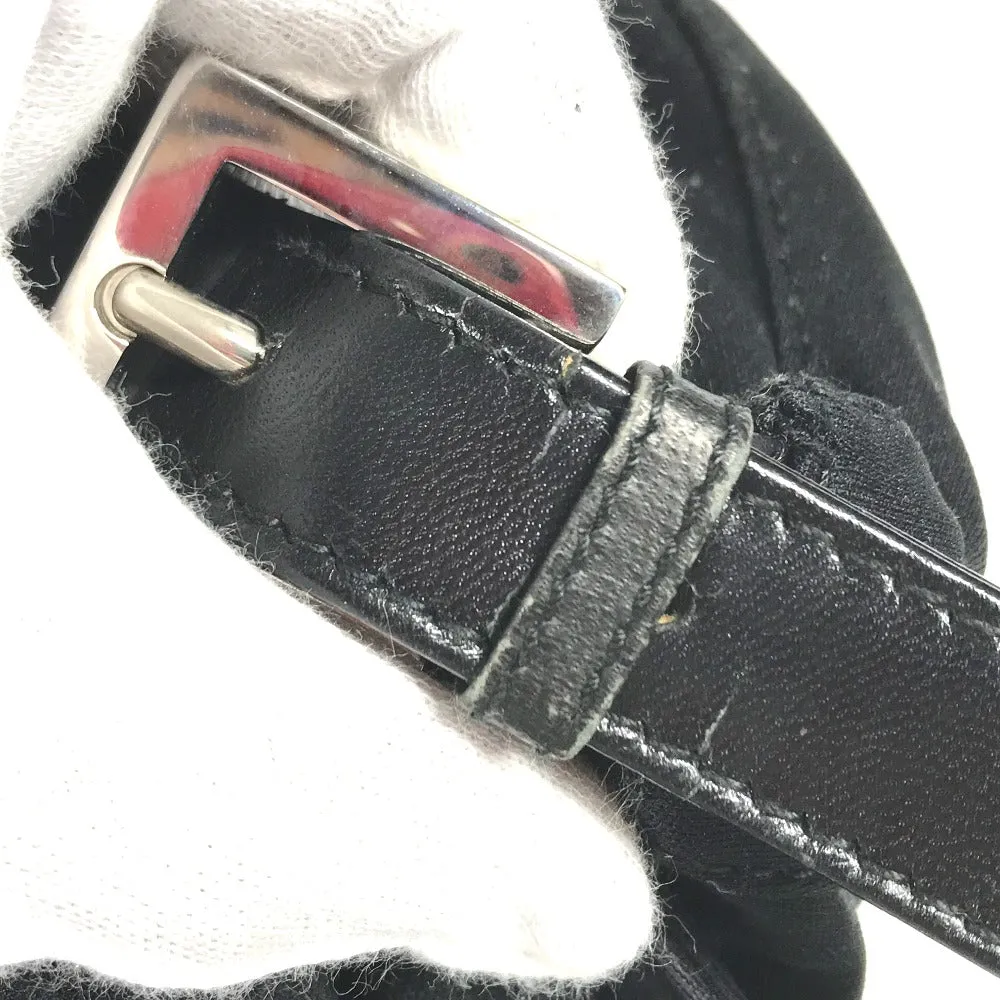 FENDI Shoulder Bag Jersey black vintage Mamma Bucket Women Used