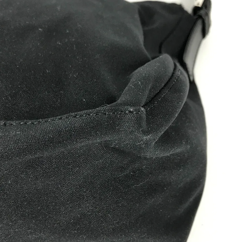 FENDI Shoulder Bag Jersey black vintage Mamma Bucket Women Used