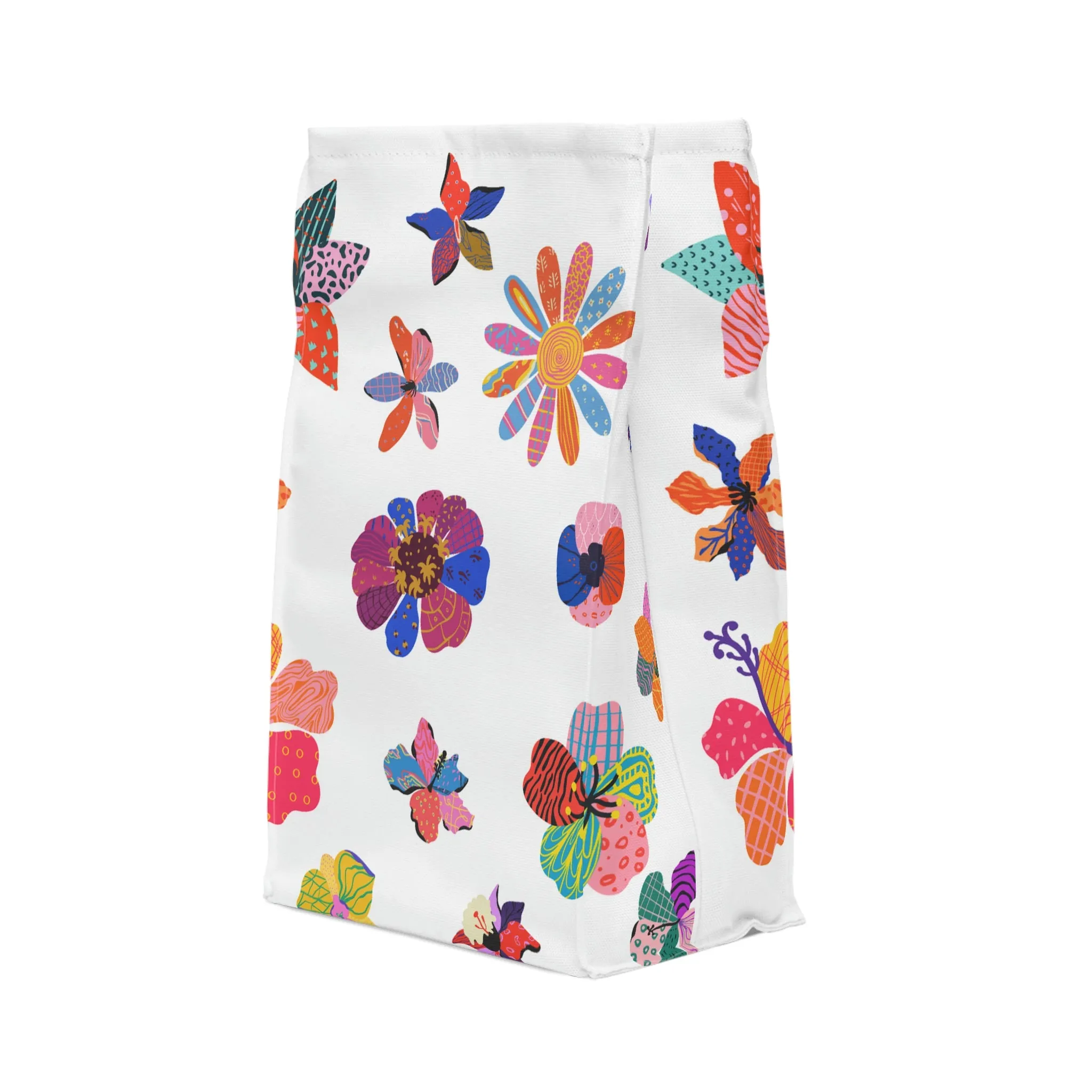floral Polyester Lunch Bag