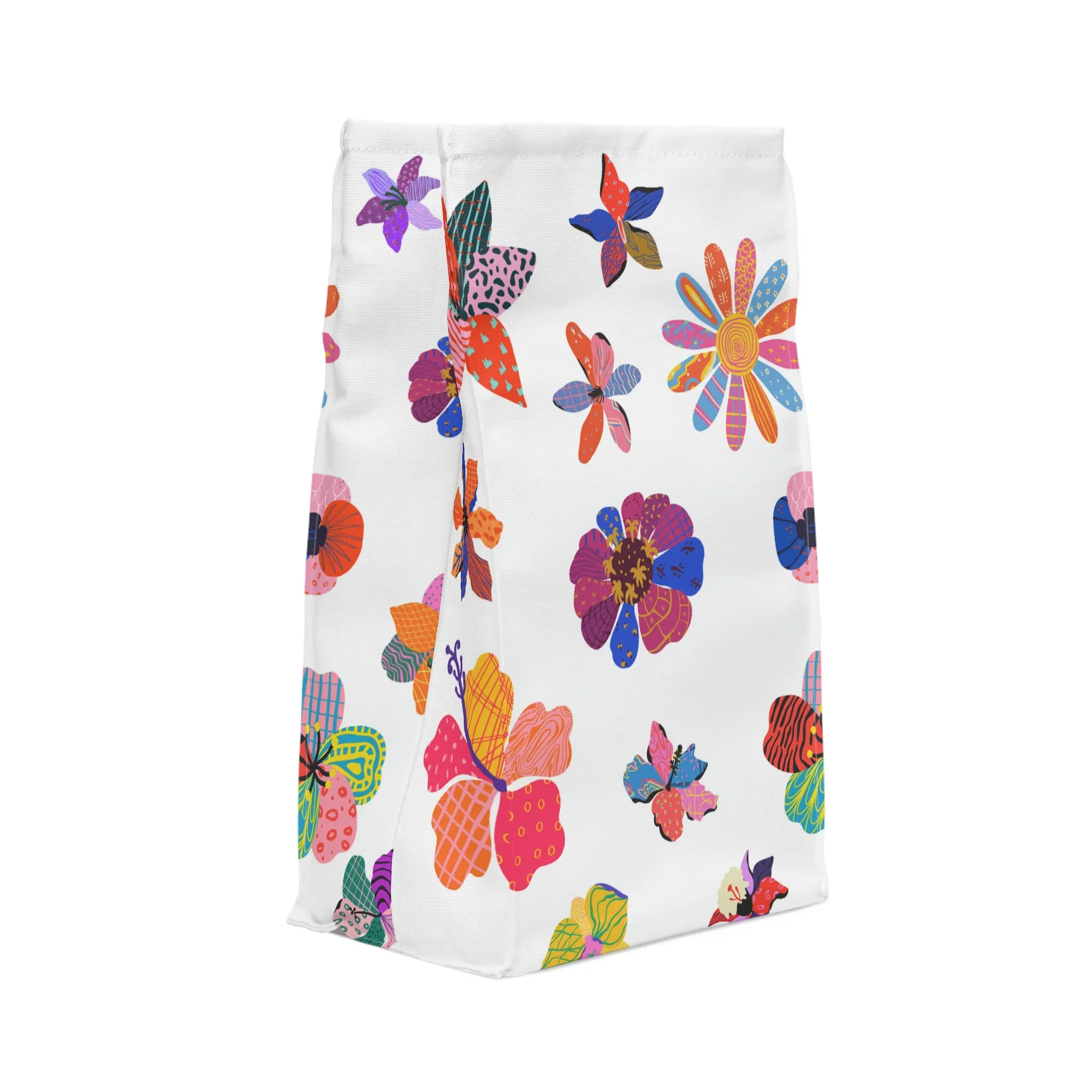 floral Polyester Lunch Bag