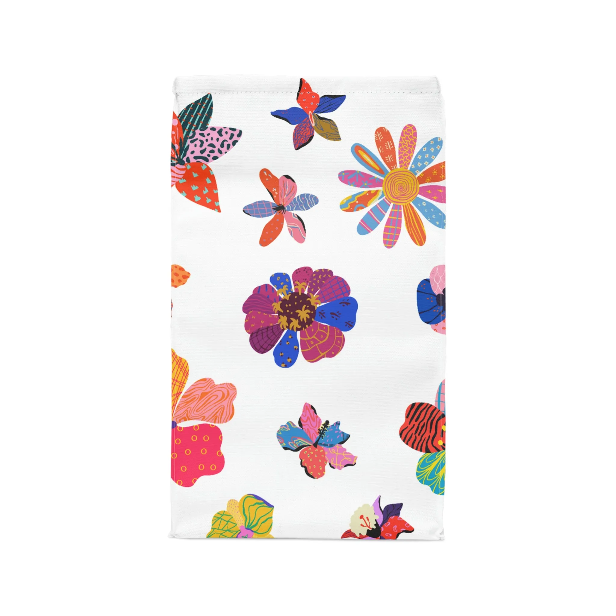floral Polyester Lunch Bag