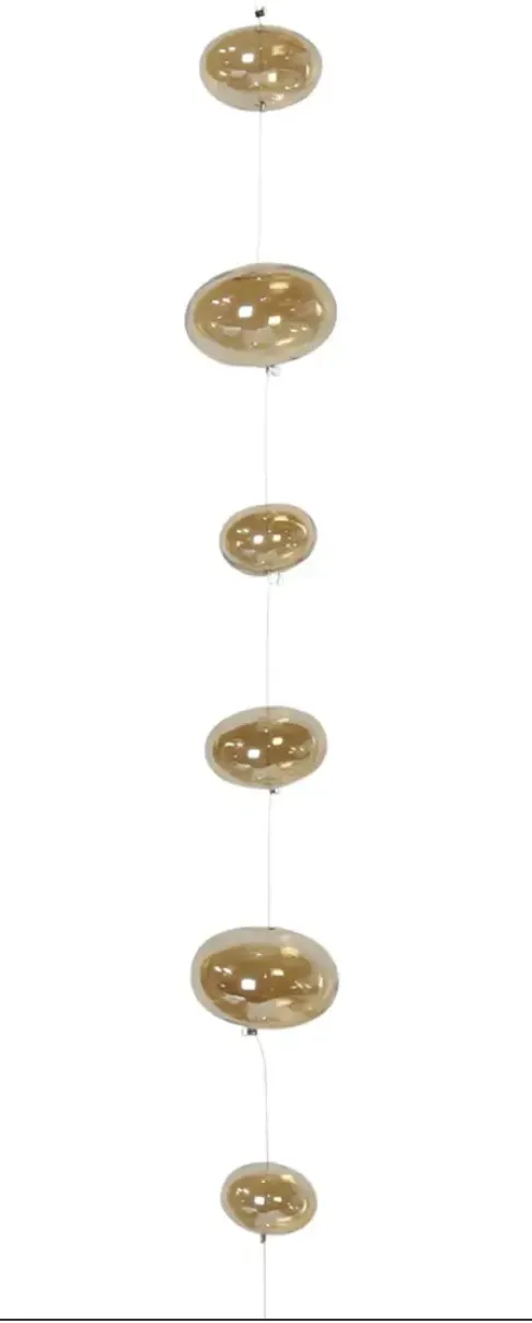 Glass Ball Strands-Amber Luster