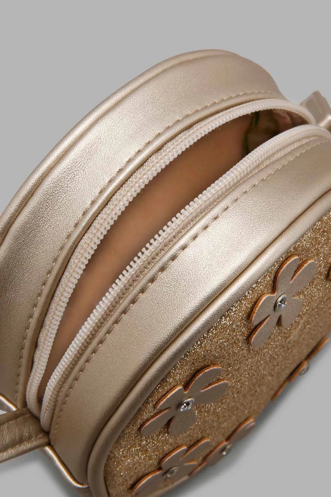 Gold Embellished Cross Body Bag