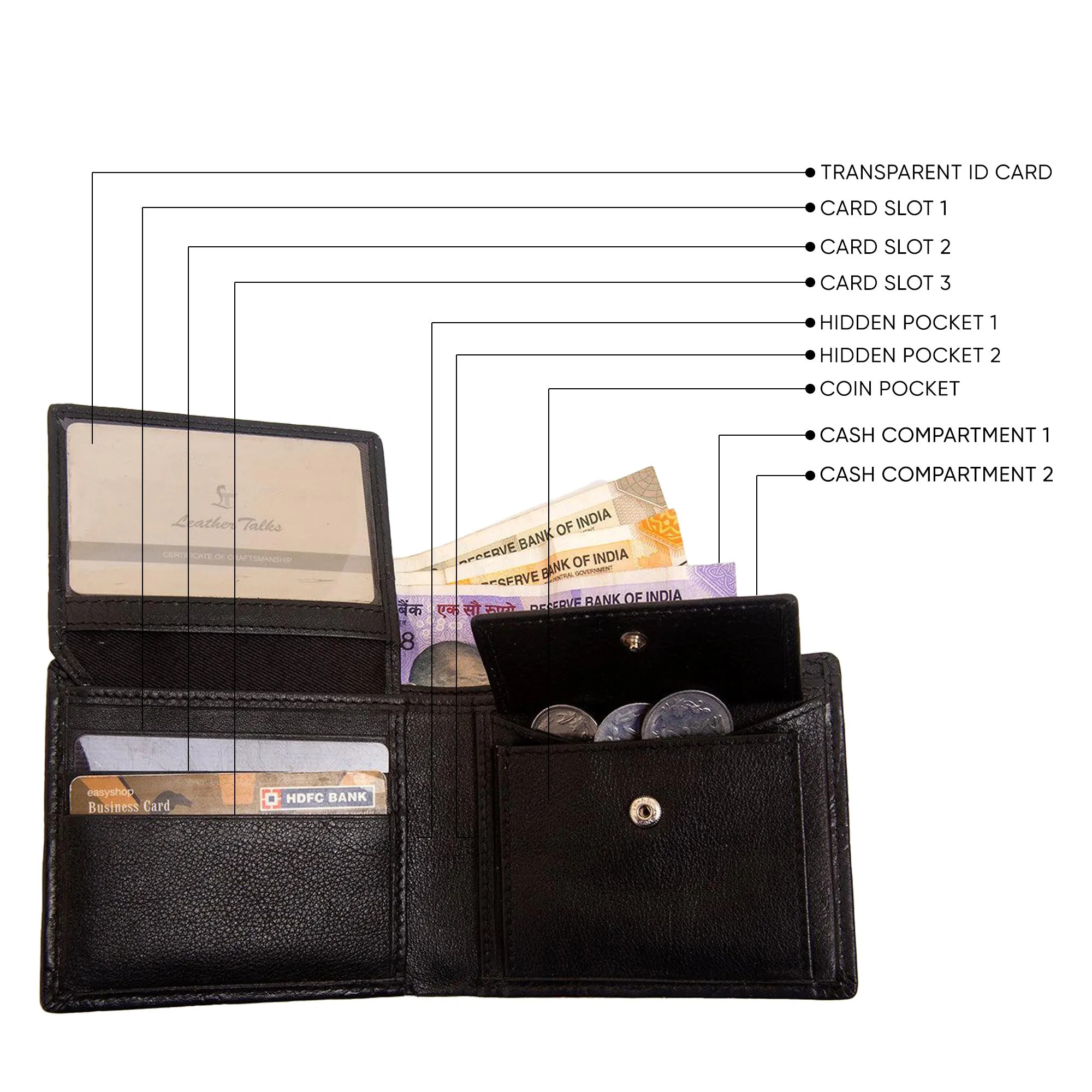 Great Dane | Genuine Leather | Leather Wallet for Men | Color: Brown