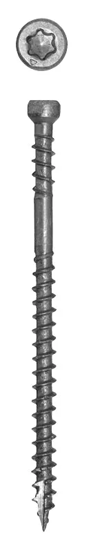 GRK Fasteners RT Series 36077 Screw, #8 Thread, 2 in L, Trim Head, Star Drive, Stainless Steel, 600 PAIL