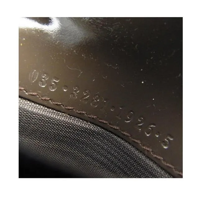 Gucci Brown Patent Leather Vintage Wallet