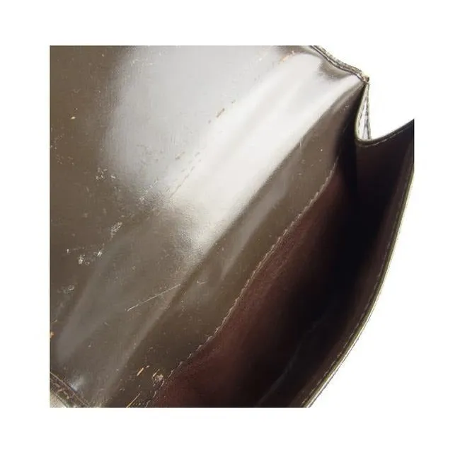 Gucci Brown Patent Leather Vintage Wallet