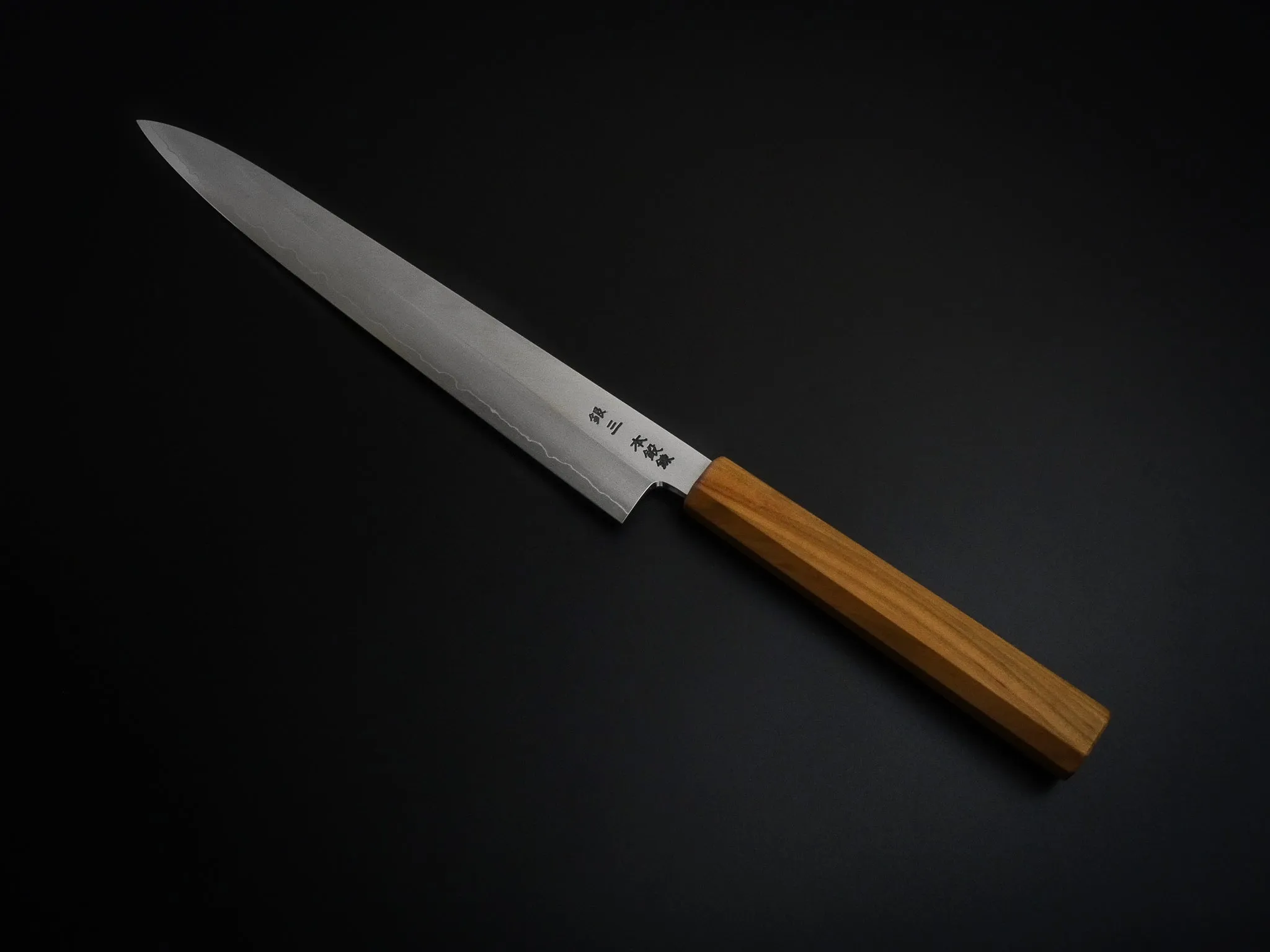 HADO GINSAN SUJIHIKI 240MM SAKURA / CHERRY HANDLE FORGED BY SHOGO YAMATSUKA