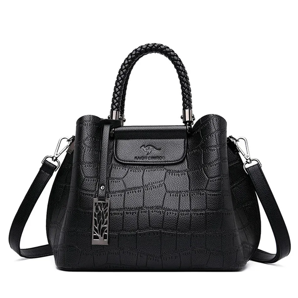 Handwoven Leather Tote Bag
