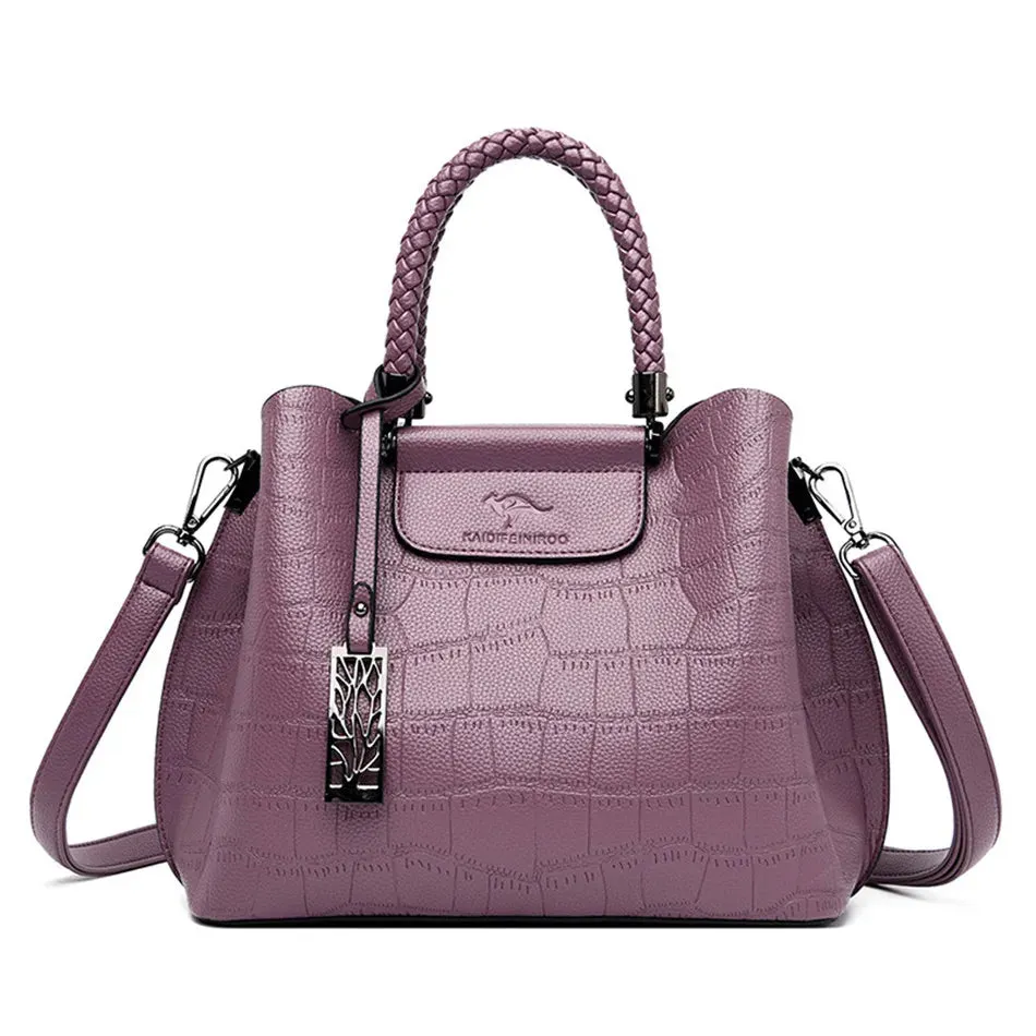 Handwoven Leather Tote Bag