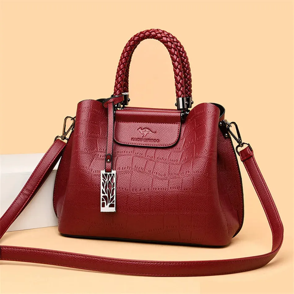 Handwoven Leather Tote Bag