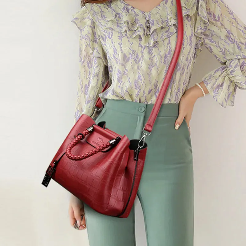 Handwoven Leather Tote Bag