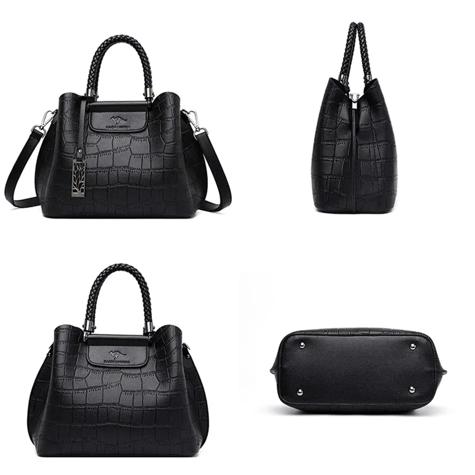 Handwoven Leather Tote Bag