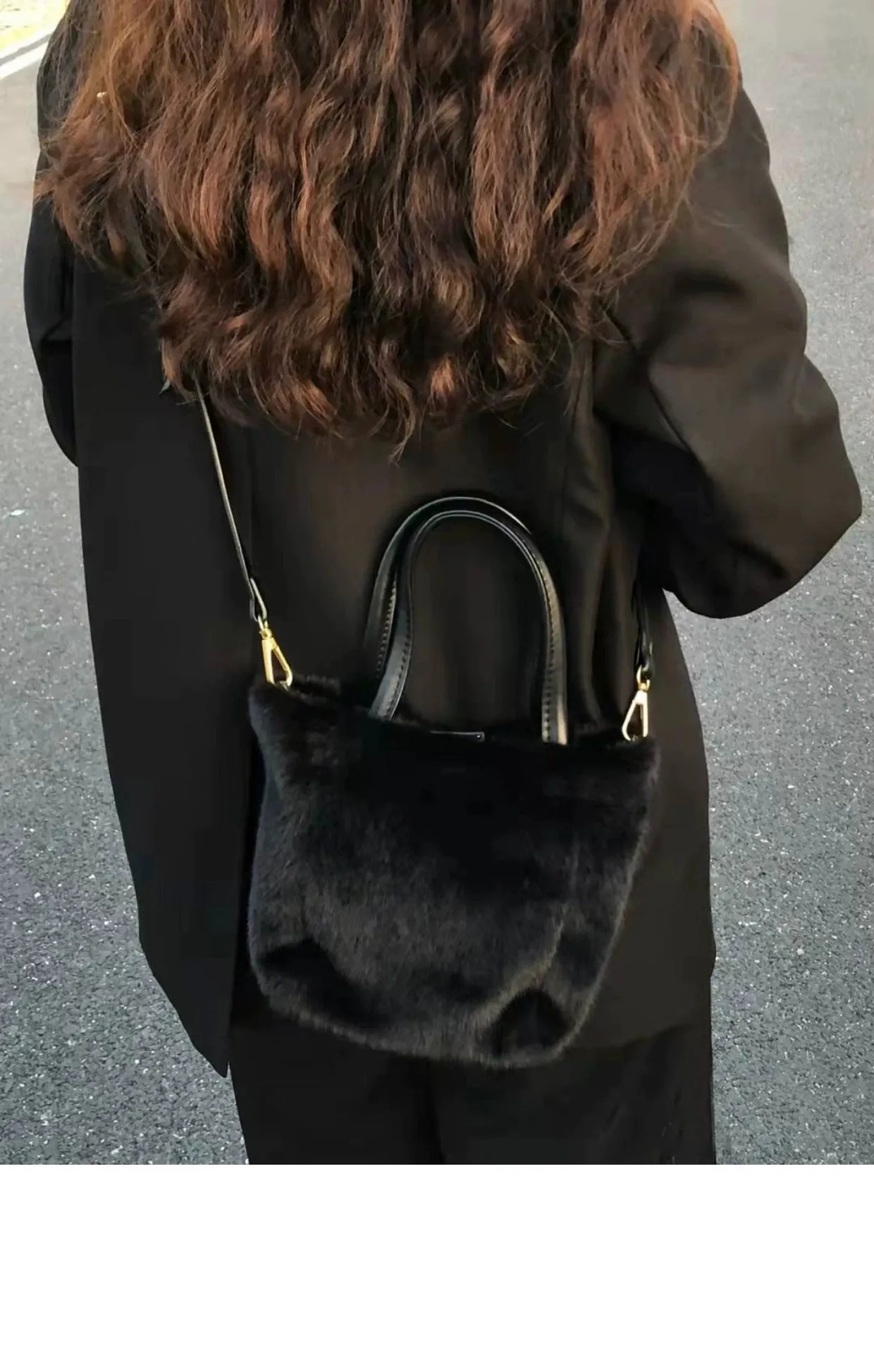 Holland Furry Handbag
