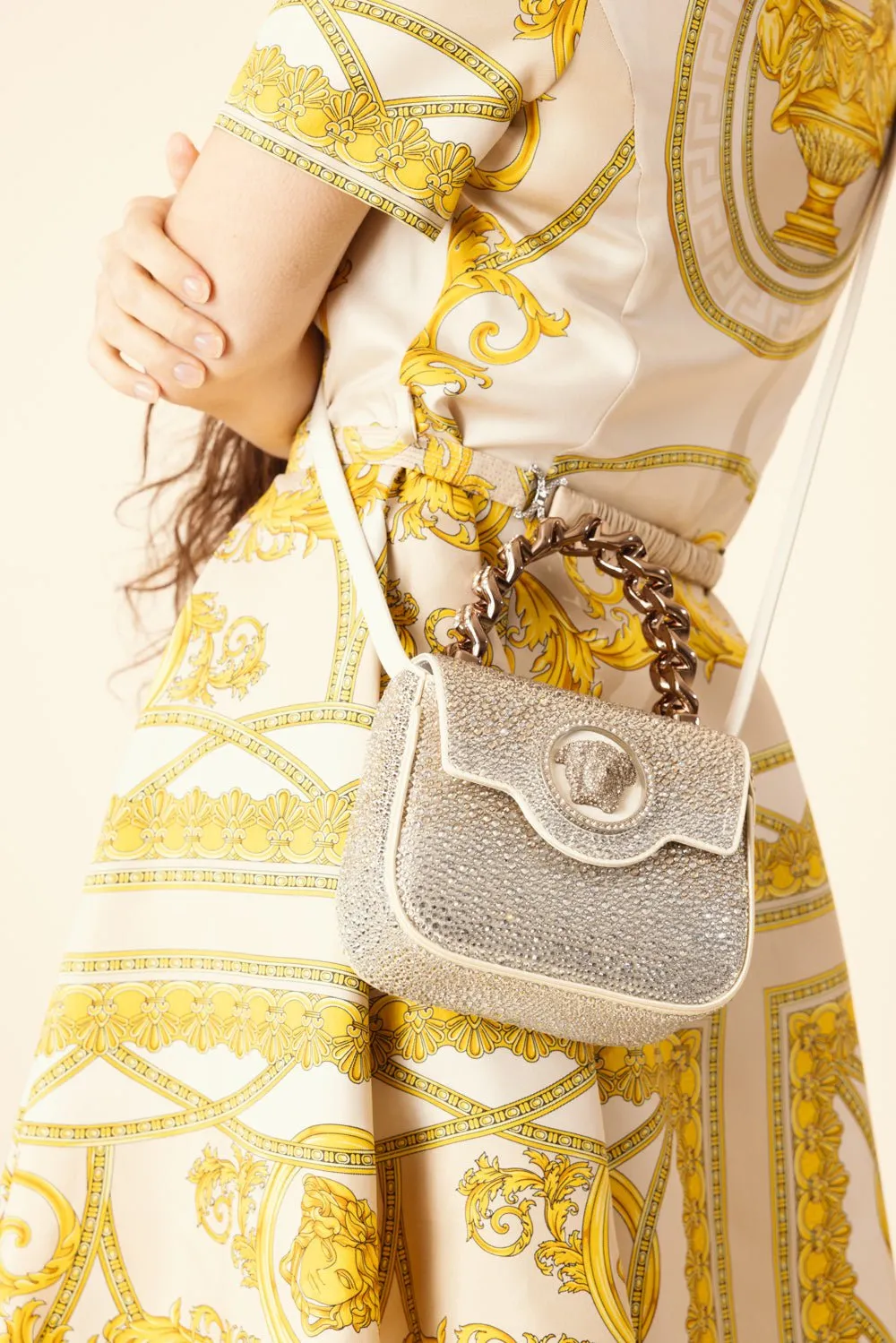 La Medusa Mini Bag - Ivory Palladium