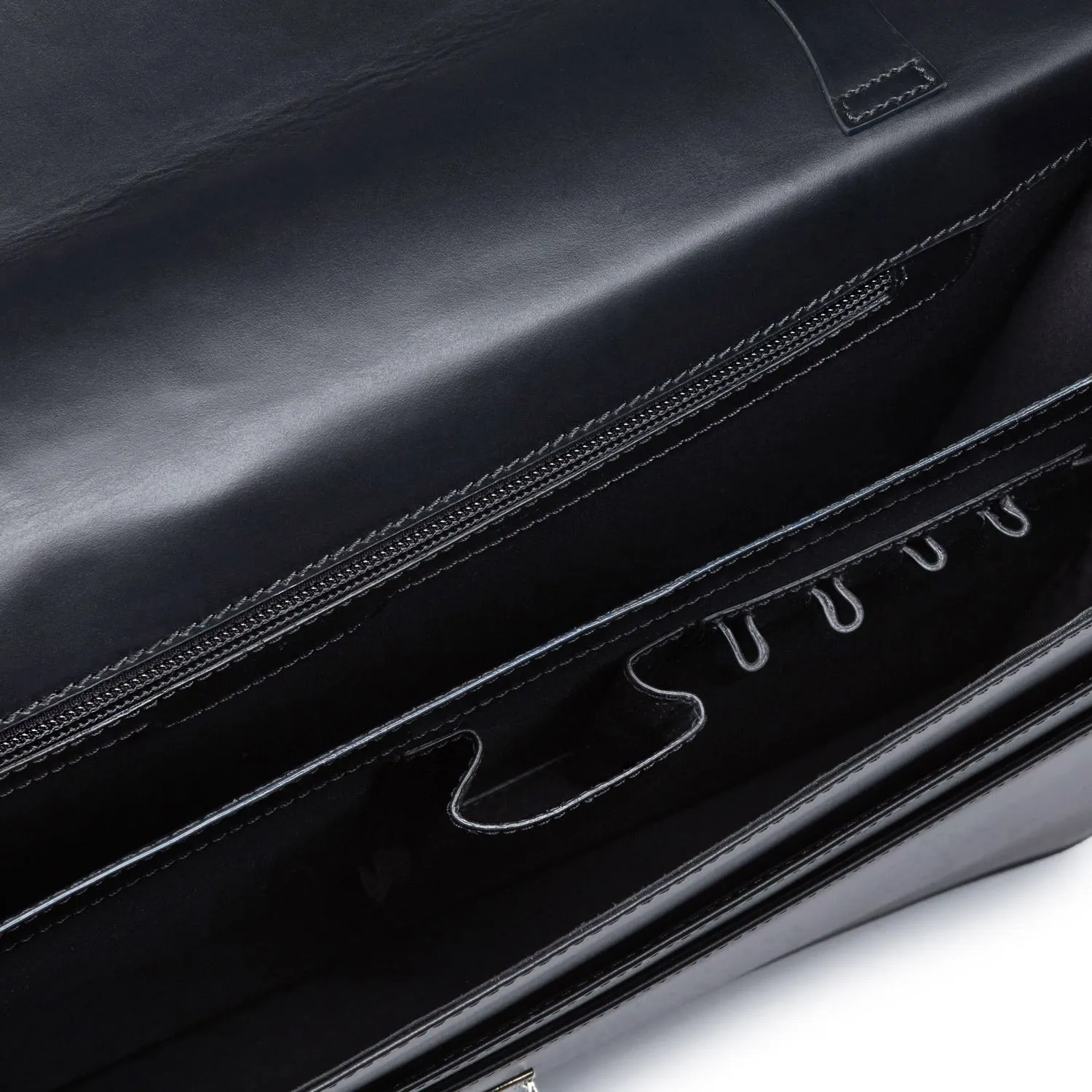 Leather Briefcase in Black