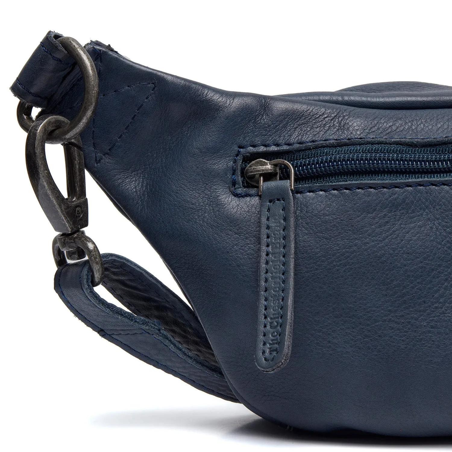 Leather Waist Pack Navy Severo