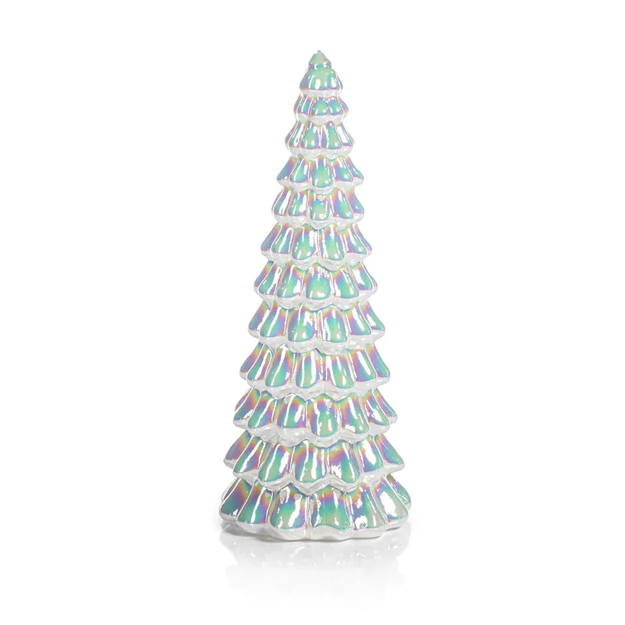 LED White Rainbow Luster Tree