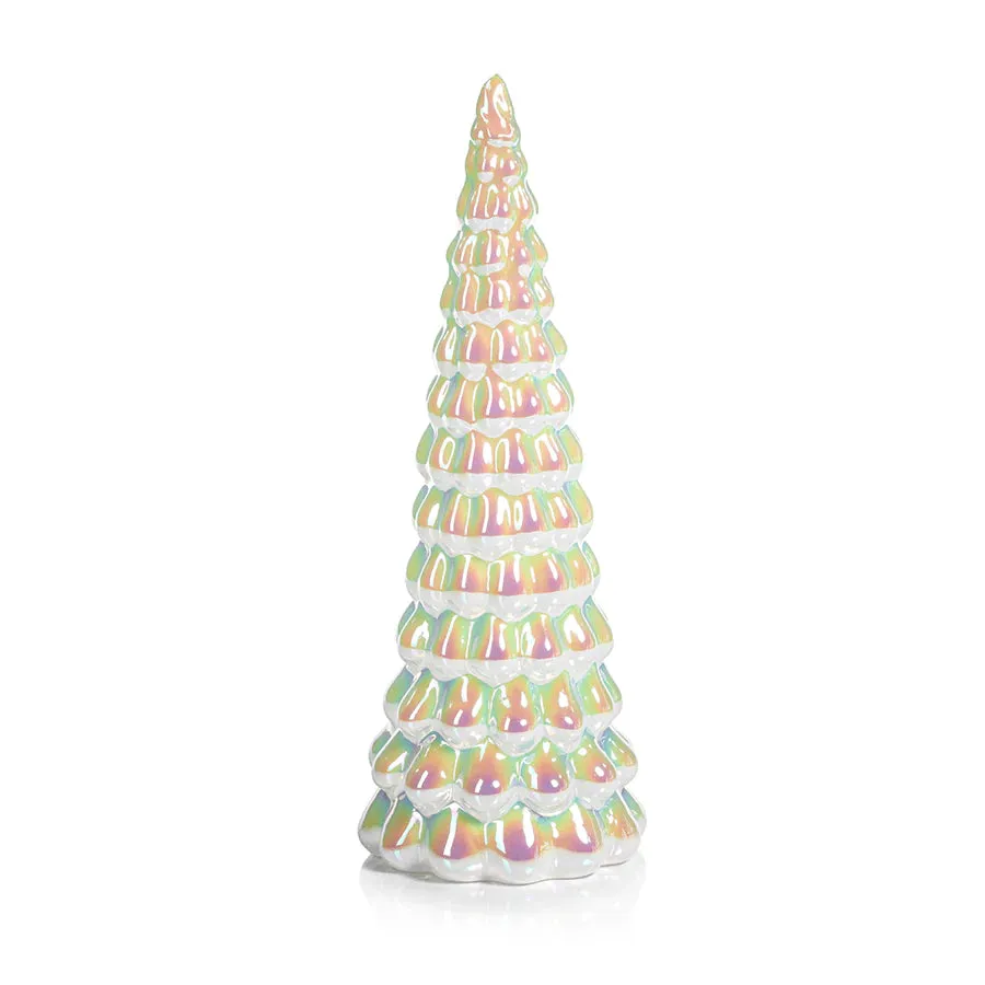 LED White Rainbow Luster Tree