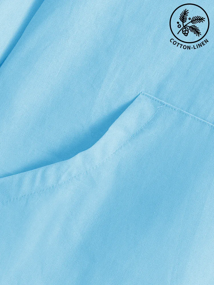 Linen Lightweight Pullover Hoodie