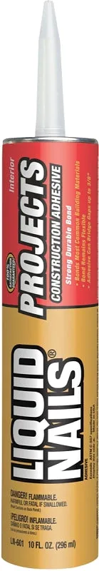 Liquid Nails LN-601 Project Construction Adhesive, Light Tan, 10 oz Cartridge :EA: QUANTITY: 24