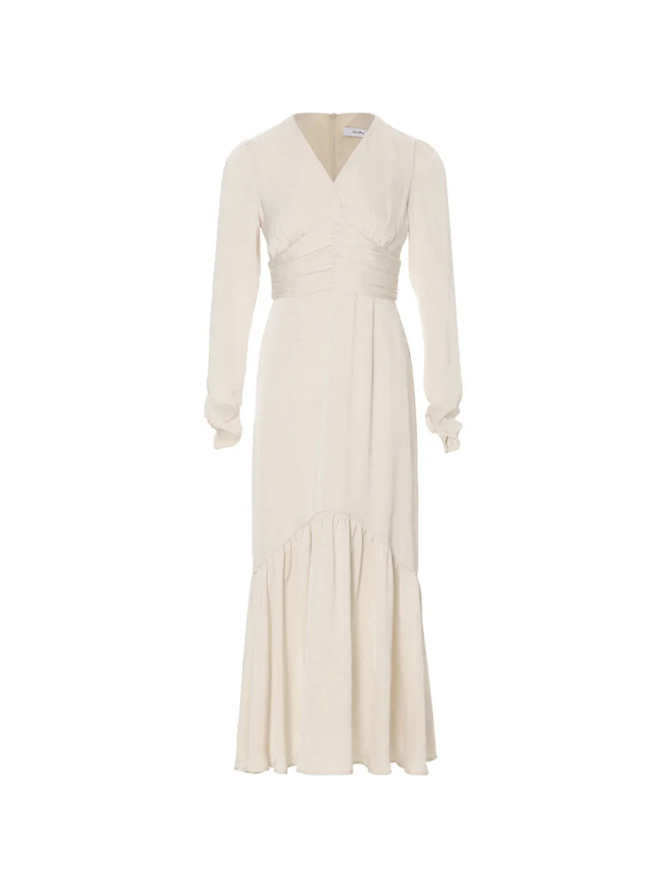 Luster v neck long dress