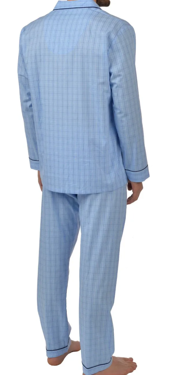 MAJESTIC PAJAMA CHECK BLUE