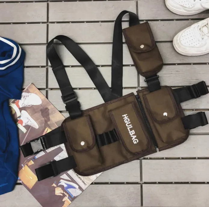 Men's/Women's Canvas Functional Crossbody Bag