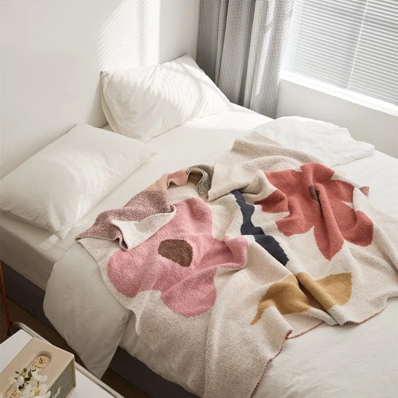 Microfiber Flower Throw-A