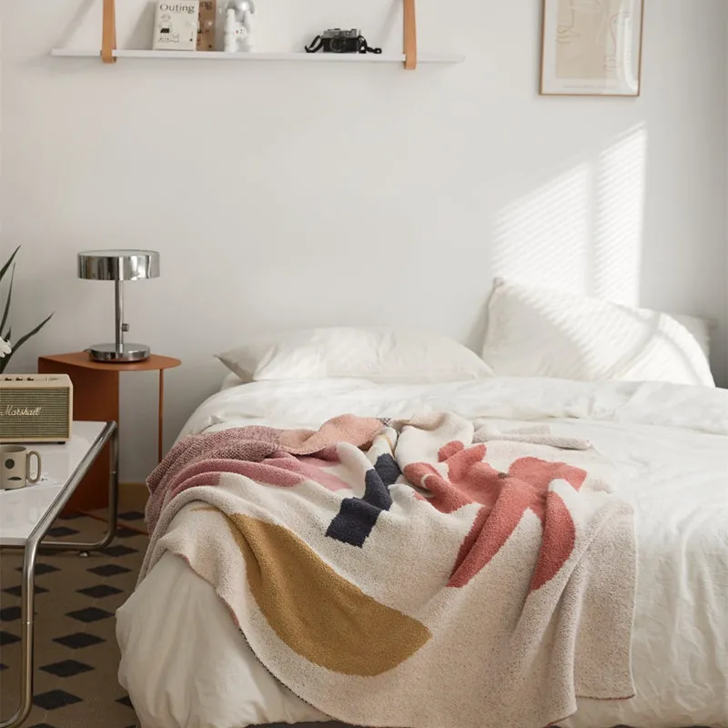 Microfiber Flower Throw-A