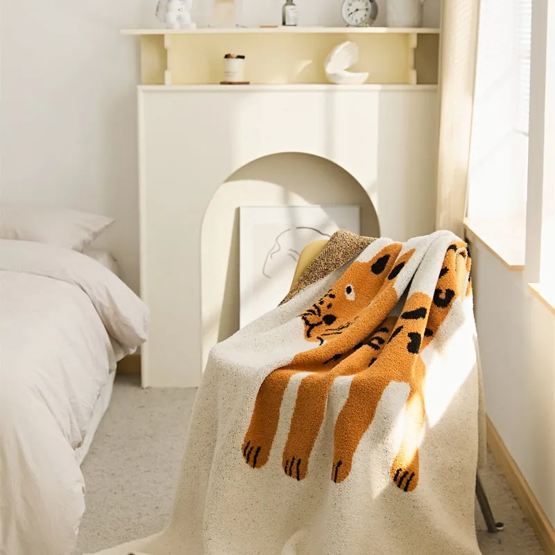Microfiber Leopard Throw Pillow Set