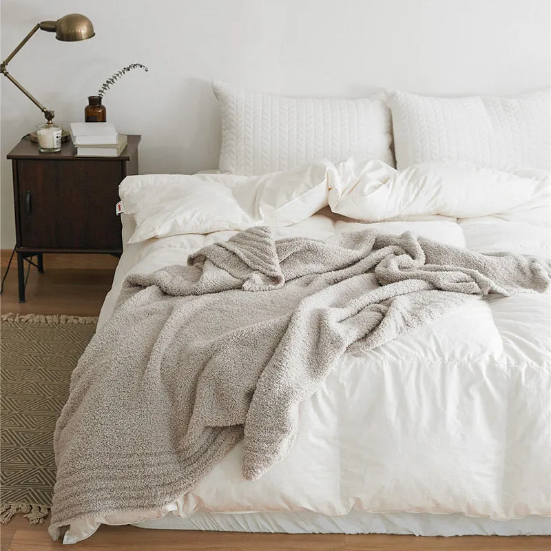 Microfiber Solid Color Throw
