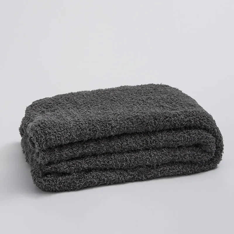Microfiber Solid Color Throw
