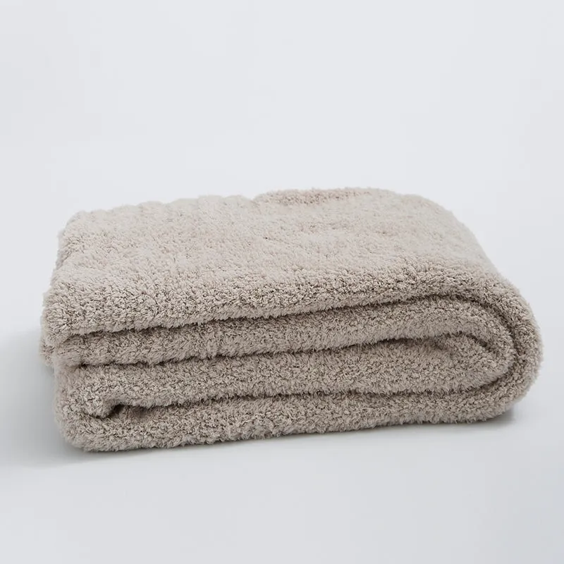 Microfiber Solid Color Throw