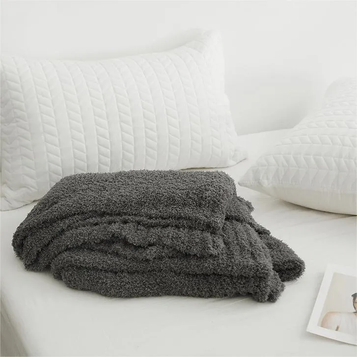 Microfiber Solid Color Throw